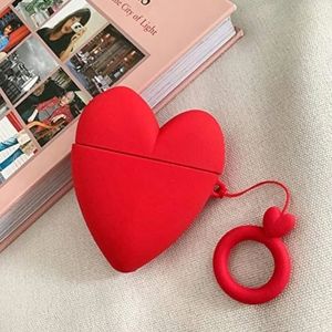 NWT  Red Heart Silicone Airpods Protective Case Series 1/2